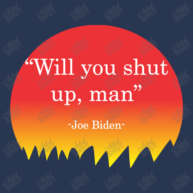 Will You Shut Up Man Joe Biden Men Denim Jacket | Artistshot