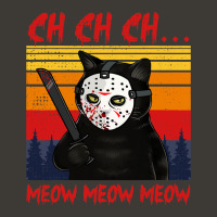 Chchch Meow Meow Horror Cat Bloody Knife Hilarious Halloween 147 Bucket Hat | Artistshot