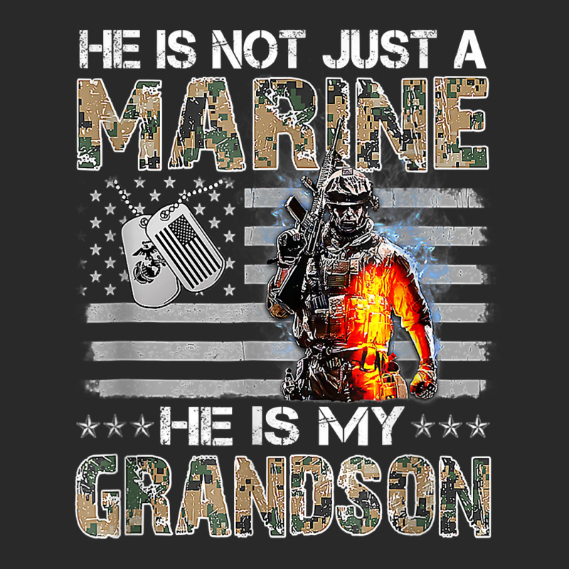 My Grandson Is A Marine Proud Grandma Proud Grandpa T Shirt Printed Hat ...