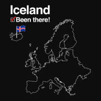 Iceland Shirt With Flag   I've Been There Map Crop Top | Artistshot