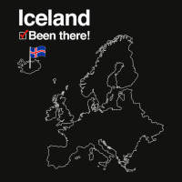 Iceland Shirt With Flag   I've Been There Map Scorecard Crop Tee | Artistshot