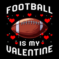 Football Is My Valentine Day Funny Sport Fan Player Cropped Sweater | Artistshot