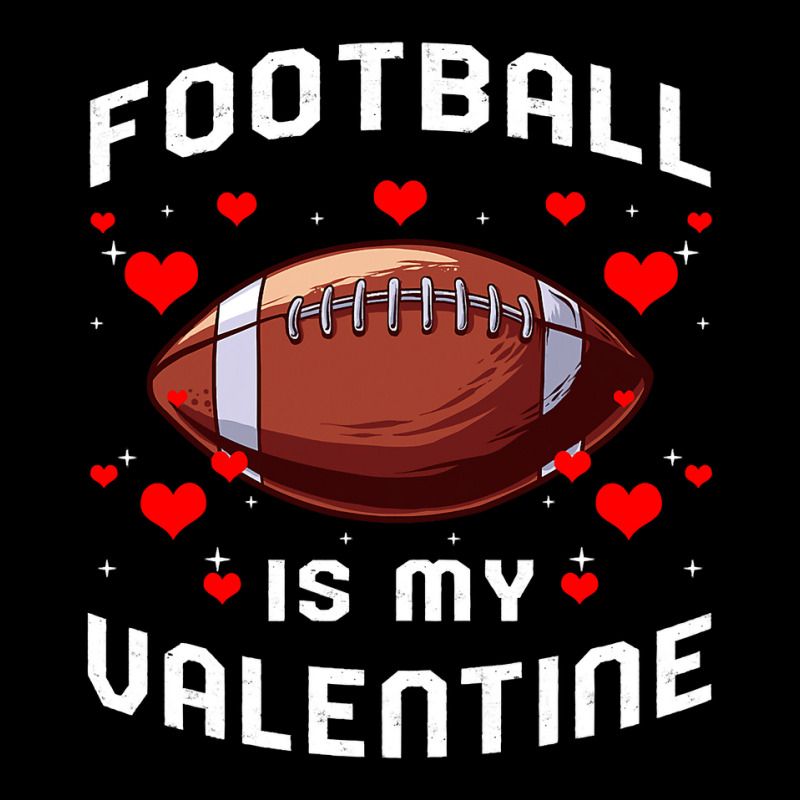 Football Is My Valentine Day Funny Sport Fan Player Cropped Sweater by pester | Artistshot