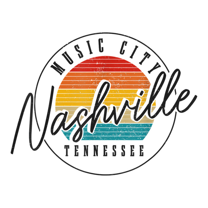 Nashville Tennessee Country Music City Vintage Retro T Shirt Long Sleeve Shirts | Artistshot