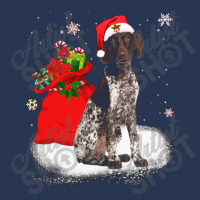 Christmas Santa German Shorthaired Pointer Men Denim Jacket | Artistshot