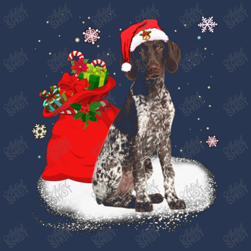 Christmas Santa German Shorthaired Pointer Men Denim Jacket | Artistshot