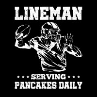 Funny American Football Player Serving Pancakes Lineman Adjustable Cap | Artistshot