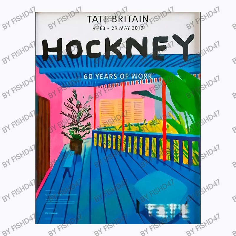 David Hockney Garden With Blue T-shirt | Artistshot