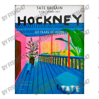 David Hockney Garden With Blue 3/4 Sleeve Shirt | Artistshot