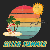 Hello Summer Vacation Palm Tree Sun Birds And Sea Unisex Hoodie | Artistshot