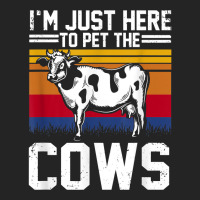 I'm Here To Pet The Cows Funny Cow Dairy Lover Farming T Shirt 3/4 Sleeve Shirt | Artistshot