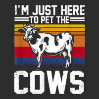 I'm Here To Pet The Cows Funny Cow Dairy Lover Farming T Shirt Exclusive T-shirt | Artistshot