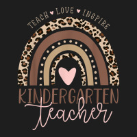 Leopard Rainbow Kindergarten Teacher First Day Of School T Shirt Classic T-shirt | Artistshot