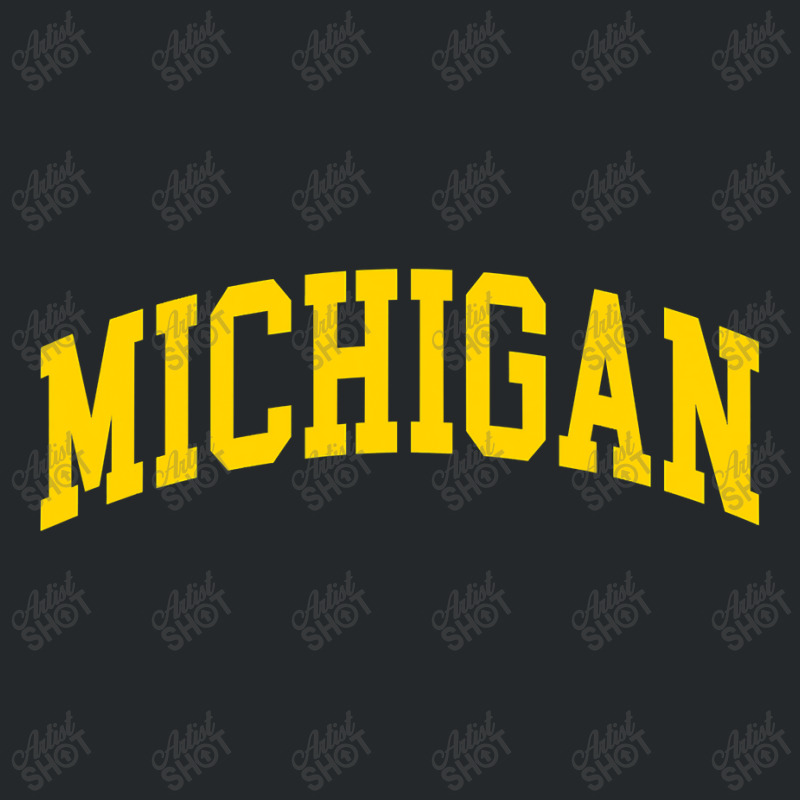 Michigan - Throwback Design - Classic , Best Gift, Costume, Halloween, Crewneck Sweatshirt | Artistshot