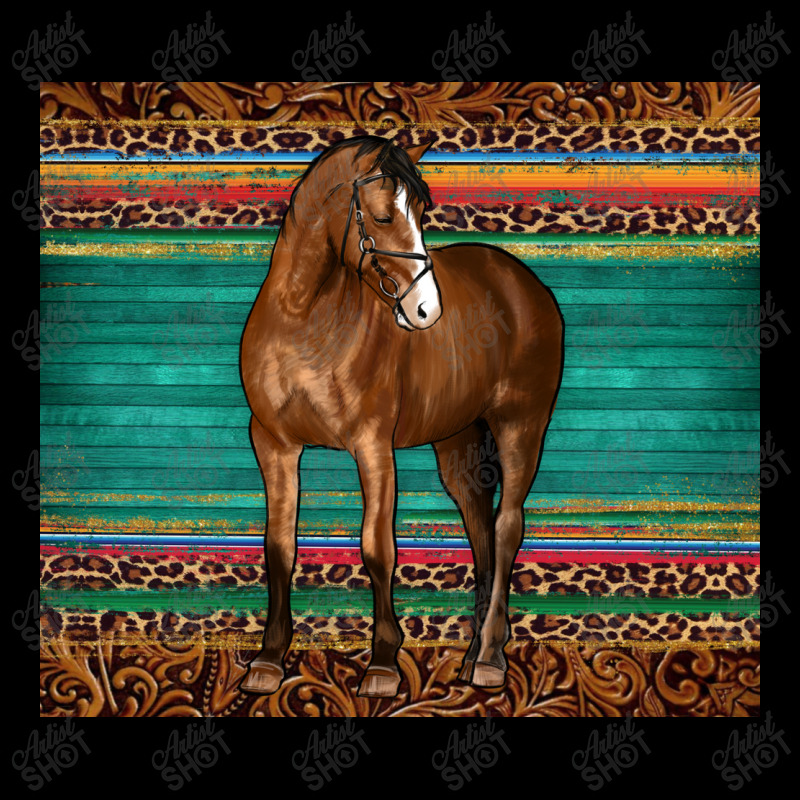 Western Horse Serape  Leather Leopard Legging by BarkalooDesign | Artistshot