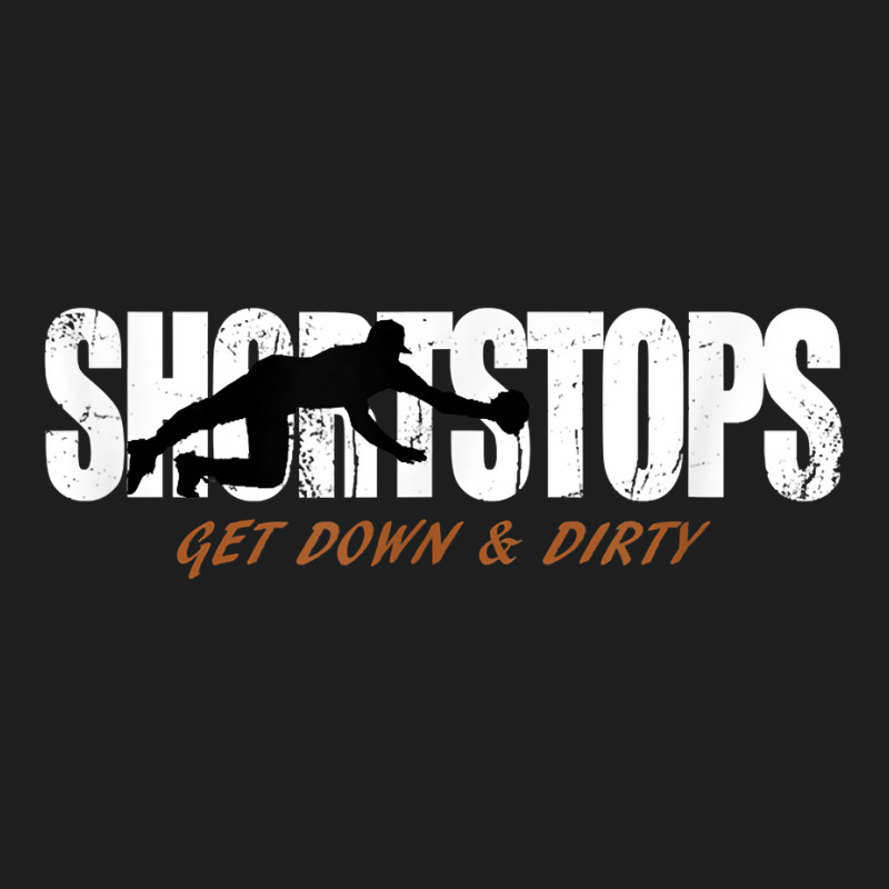 Baseball Softball Shortstop Tshirt Get Down And Dirty Shirt T Shirt Classic T-shirt | Artistshot