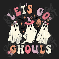 Retro Groovy Let's Go Ghouls Halloween Ghost Outfit Costumes , Best Gi Ladies Polo Shirt | Artistshot