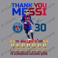 Ballon D'or 2021 Thank You Messi 30 Number 7x Golden Shoe 3/4 Sleeve Shirt | Artistshot