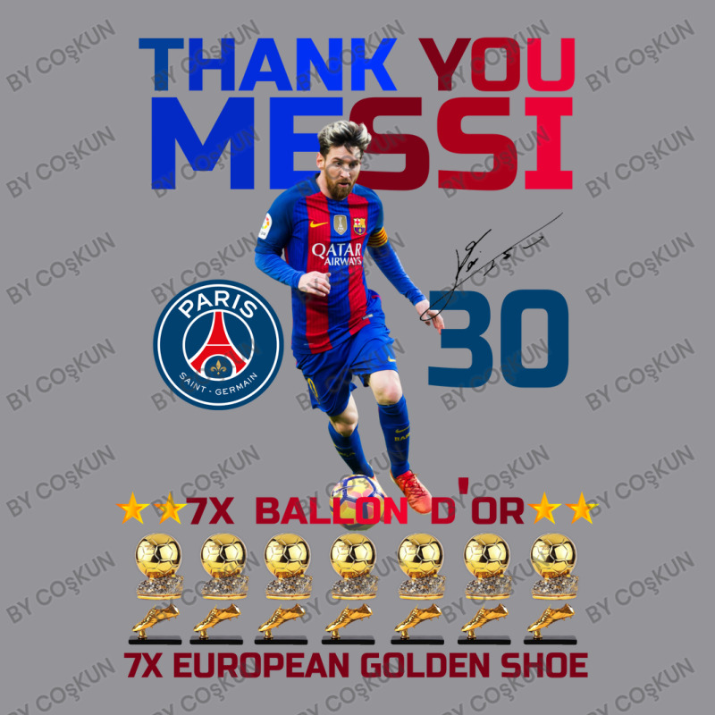 Ballon D'or 2021 Thank You Messi 30 Number 7x Golden Shoe 3/4 Sleeve Shirt | Artistshot