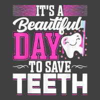 It's A Beautiful Day To Save Teeth Funny Oral Dentist Dental Vintage T-shirt | Artistshot