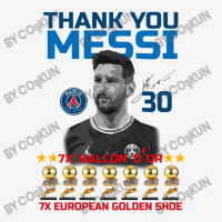 Ballon D'or 2021 Thank You Messi 30 Number 7x Golden Shoe Youth 3/4 Sleeve | Artistshot