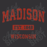 Madison Wisconsin Wi Vintage Athletic Sports Design , Best Gift, Costu Vintage Short | Artistshot