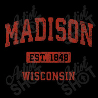 Madison Wisconsin Wi Vintage Athletic Sports Design , Best Gift, Costu Fleece Short | Artistshot