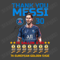 Ballon D'or 2021 Thank You Messi 30 Number 7x Golden Shoe Vintage T-shirt | Artistshot