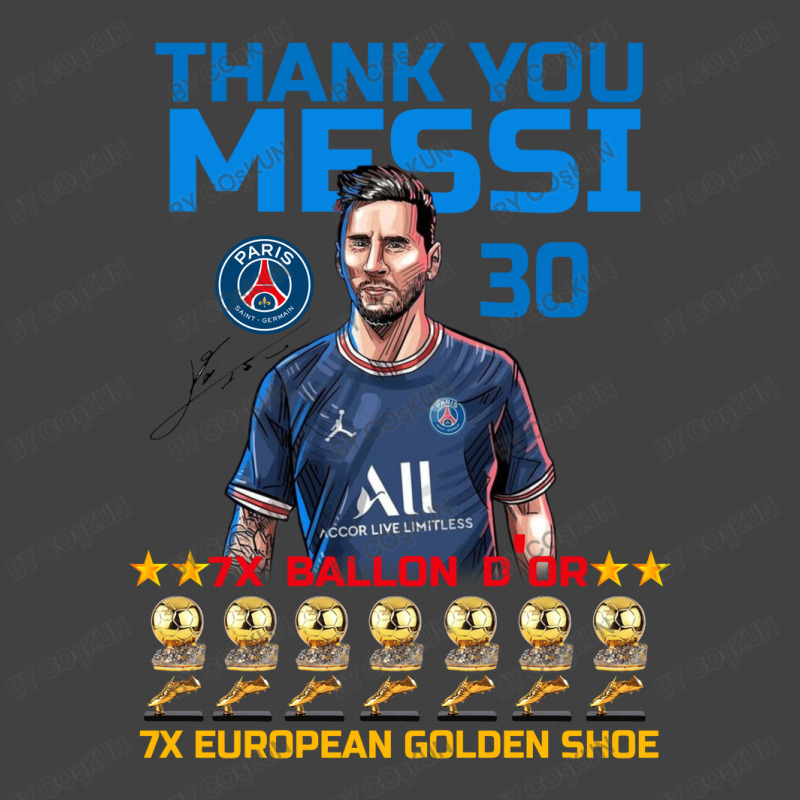 Ballon D'or 2021 Thank You Messi 30 Number 7x Golden Shoe Vintage T-shirt | Artistshot