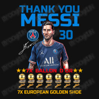 Ballon D'or 2021 Thank You Messi 30 Number 7x Golden Shoe Baby Bibs | Artistshot