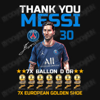 Ballon D'or 2021 Thank You Messi 30 Number 7x Golden Shoe Baby Beanies | Artistshot