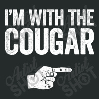 I'm With The Cougar T-shirt Matching Cougar Costume , Best Gift, Costu Women's Triblend Scoop T-shirt | Artistshot