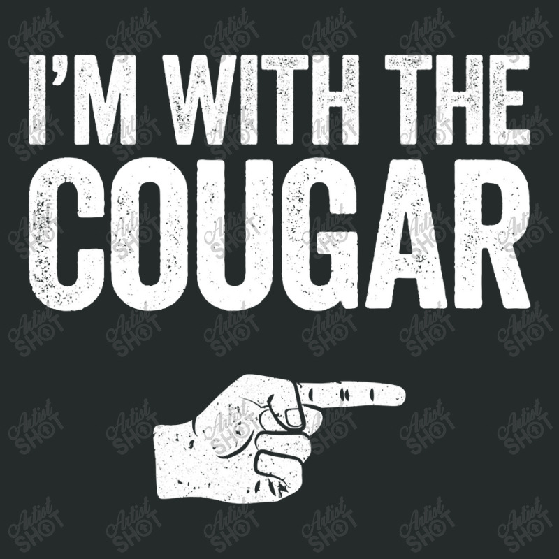 I'm With The Cougar T-shirt Matching Cougar Costume , Best Gift, Costu Women's Triblend Scoop T-shirt by CUSER3772 | Artistshot