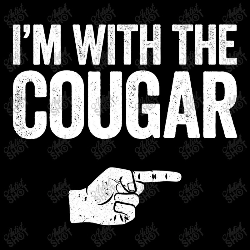 I'm With The Cougar T-shirt Matching Cougar Costume , Best Gift, Costu Maternity Scoop Neck T-shirt by CUSER3772 | Artistshot