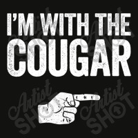 I'm With The Cougar T-shirt Matching Cougar Costume , Best Gift, Costu Scorecard Crop Tee | Artistshot