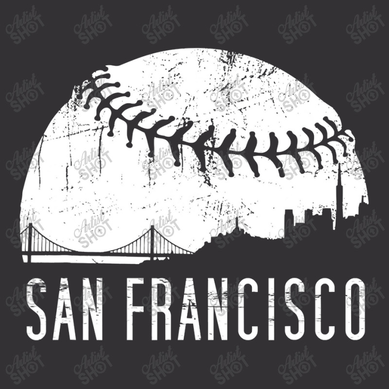 Sf City Skyline Shirt - San Francisco City Baseball , Best Gift, Costu Vintage Short | Artistshot