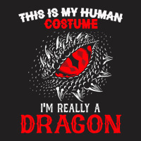 This Is My Human Costume Im Really A Dragon Halloween 376 T-shirt | Artistshot