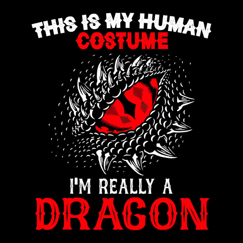 This Is My Human Costume Im Really A Dragon Halloween 376 V-Neck Tee by peafowl | Artistshot