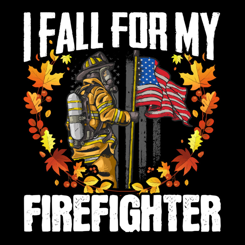 Firefighter T  Shirt Fire Rescue Autumn I Fall For My Firefighter Fire Men's Long Sleeve Pajama Set | Artistshot