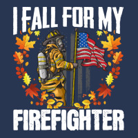 Firefighter T  Shirt Fire Rescue Autumn I Fall For My Firefighter Fire Men Denim Jacket | Artistshot