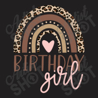 Birthday Girl Leopard Rainbow Birthday Party Family , Best Gift, Costu T-shirt | Artistshot