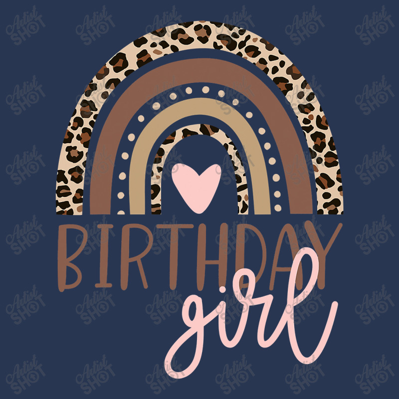 Birthday Girl Leopard Rainbow Birthday Party Family , Best Gift, Costu Men Denim Jacket | Artistshot