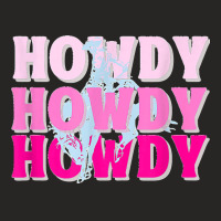 Howdy Cowgirl Vintage Horse Bucking Western Bachelorette Ladies Fitted T-shirt | Artistshot