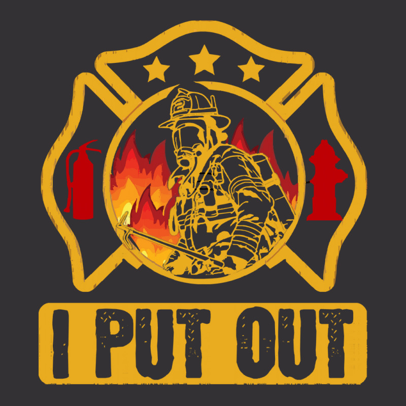 Firefighter T  Shirt Fire Rescue Firefighter I Put Out Fireman T  Shir Vintage Hoodie | Artistshot