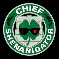 Chief Shenanigator Irish Clover Squad Instigator Of Mischief T Shirt Adjustable Cap | Artistshot