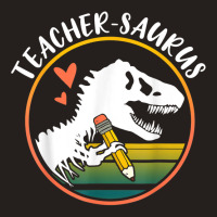 Teacher Saurus Funny Dinosaur Teacher Design T Rex Design , Best Gift, Tank Top | Artistshot