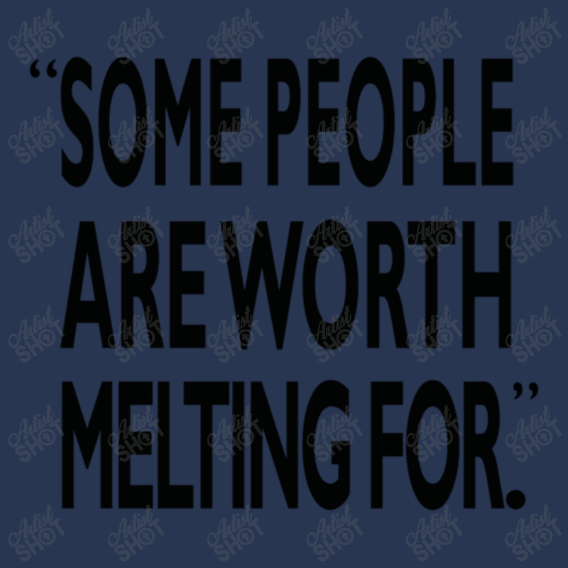 Some People Are Worth Melting Black Men Denim Jacket | Artistshot