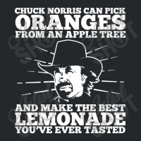 Chuck Norris Can Pick Oranges From An Apple Tree Crewneck Sweatshirt | Artistshot