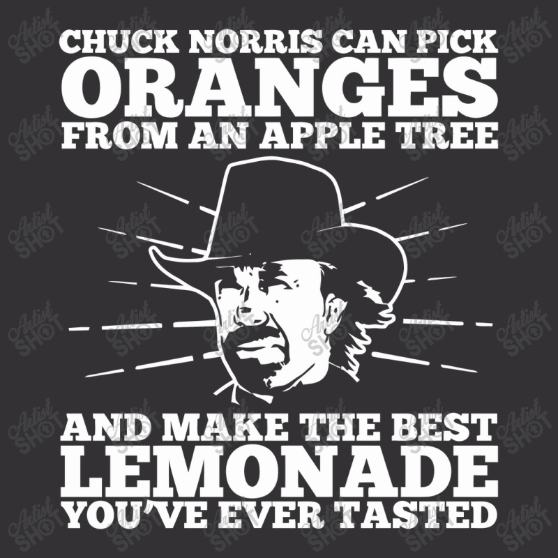 Chuck Norris Can Pick Oranges From An Apple Tree Vintage Hoodie And Short Set by gedongbayi | Artistshot