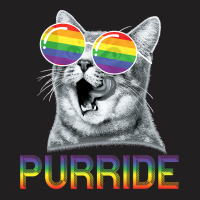 Funny Cat Gay Pride T-shirt Rainbow Sunglasses Lgbtq, Best Gift, Costu T-shirt | Artistshot